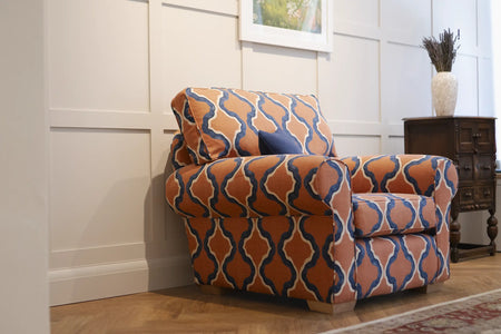 label:Chair in Linwood Small Prints III Ruffled Citadel 