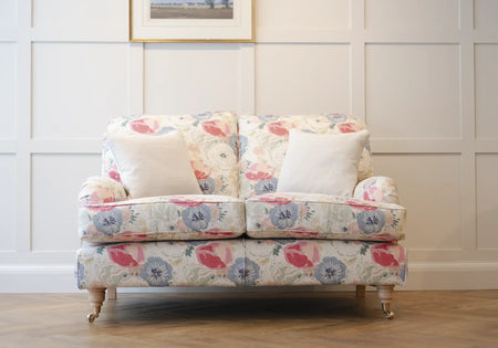 label:Small Sofa in Linwood Flori Joni Raspberry 