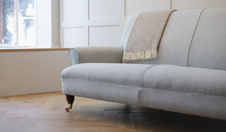 label:Large Sofa in Linwood Westray Powder Blue 